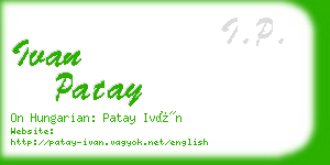 ivan patay business card